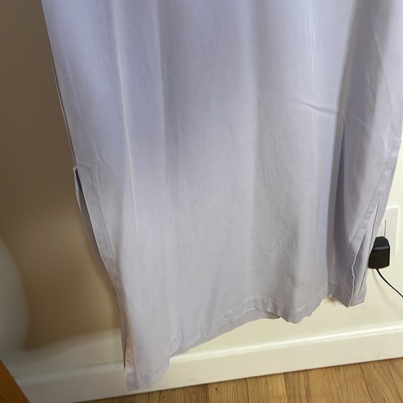 VTG 90s Bill Blass Dress Small Purple 100%Lyocell Maxi Overall Pinafore Lavender - Picture 8 of 14